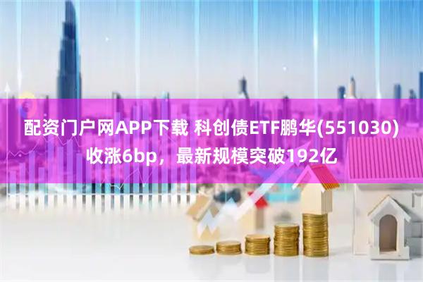 配资门户网APP下载 科创债ETF鹏华(551030)收涨6bp,最新规模突破192亿